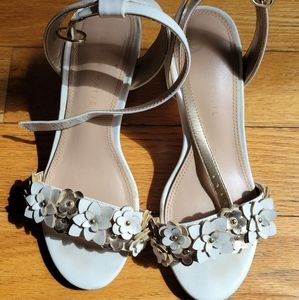 Hello Spring flower block heel sandals